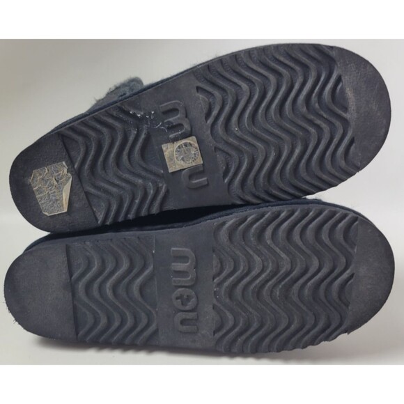 Mou Mens Black Sheepskin Ankle Eskimo Boots Sz 42 / US 9 ? - Picture 9 of 14